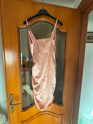 Mini abito rosa/oro