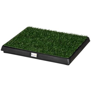 Inodoro para mascotas con césped