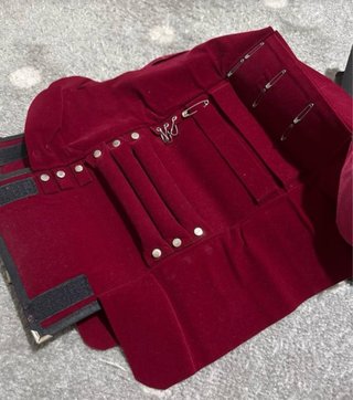 2 Estuches de Joyería Terciopelo Rojo