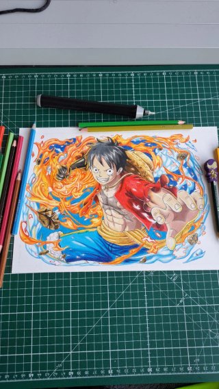 Desenho Original Monkey D. Luffy One Piece