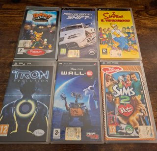 Lotto 6 giochi PSP