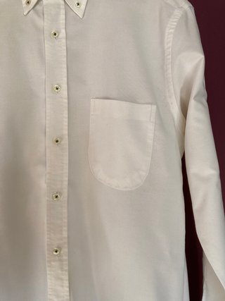 Camisa blanca hombre con detalles