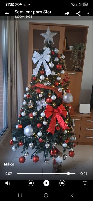 Árbol de Navidad 180cm con Decoración