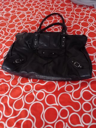 Borsa Balenciaga Weekender Vintage Pelle Nera