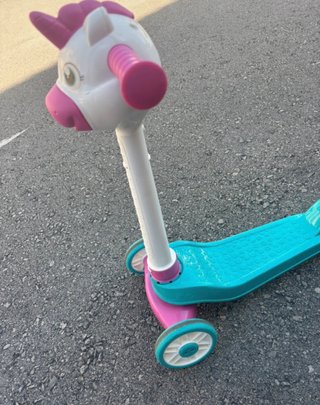 Patinete infantil unicornio 3 ruedas