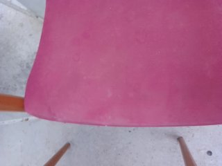 4 Sillas Comedor Madera y Tela Rojas