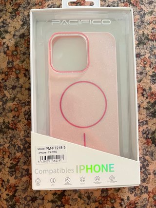 Funda iPhone 13 Pro PACIFICO Rosa Glitter