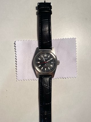 Orologio Seiko Mod Vintage Nero/Argento