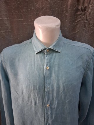 Camicia Uomo Xacus Lino Taglia XL