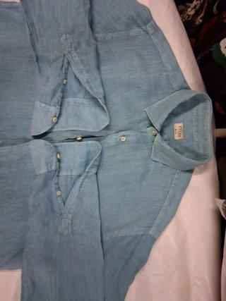 Camicia Uomo Xacus Lino Taglia XL