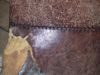 Chaise longue Chesterfield cuero