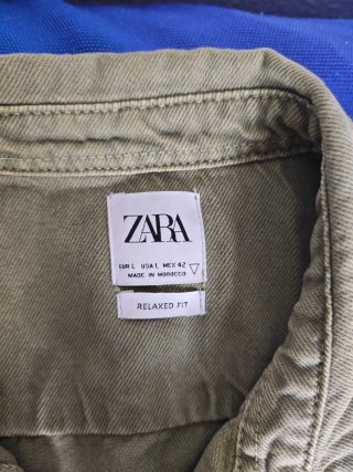 Sobrecamisa Zara Verde Talla L