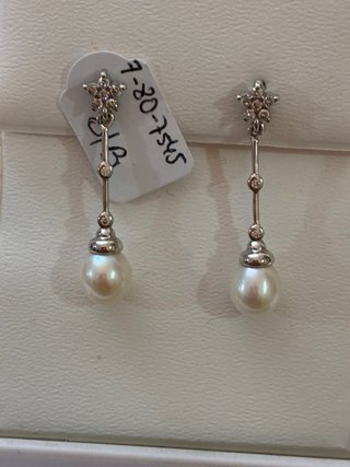 Pendientes Perlas Naturales Plata