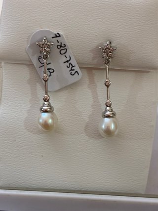 Pendientes Perlas Naturales Plata
