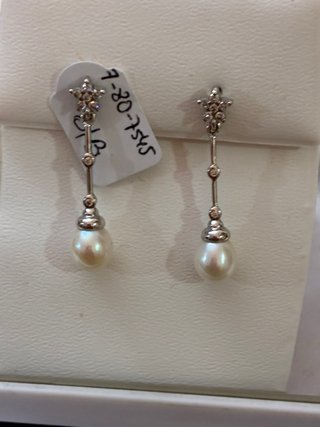 Pendientes Perlas Naturales Plata