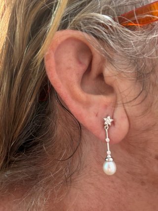 Pendientes Perlas Naturales Plata