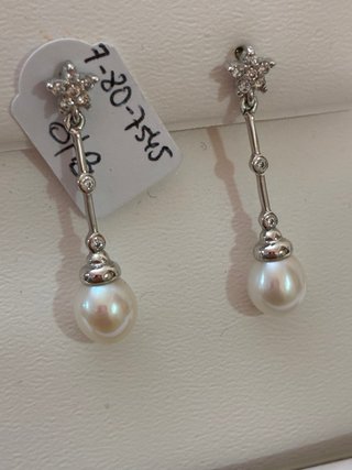 Pendientes Perlas Naturales Plata