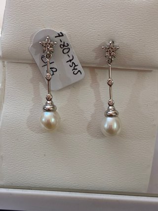 Pendientes Perlas Naturales Plata