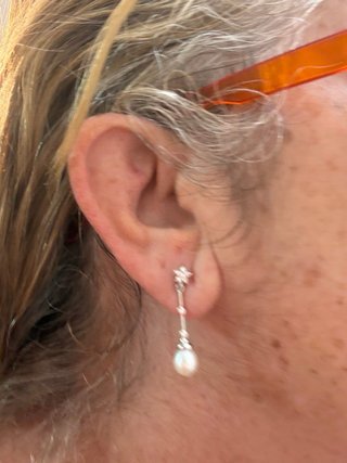 Pendientes Perlas Naturales Plata