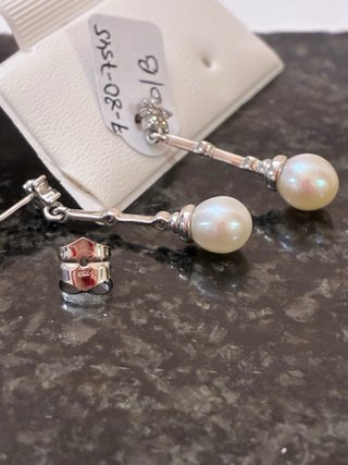 Pendientes Perlas Naturales Plata