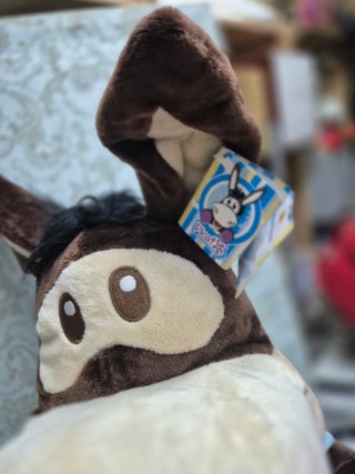 Peluche burro corazón la mama más guay en catalán.