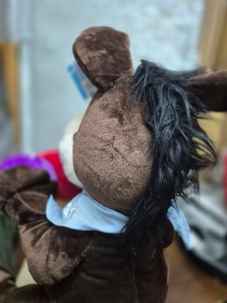 Peluche burro corazón la mama más guay en catalán.