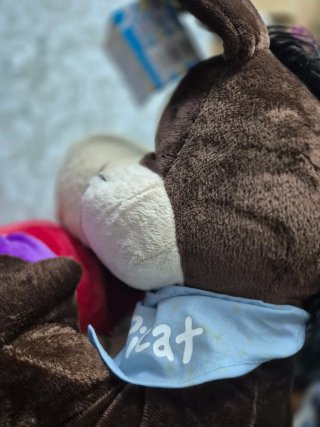 Peluche burro corazón la mama más guay en catalán.