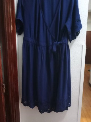 Vestido Verano Viscosa Azul