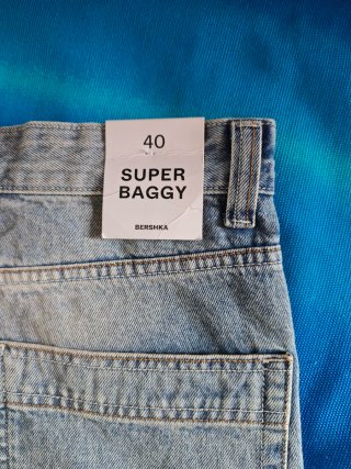 Pantalones Bershka Super Baggy Talla 40 Nuevos