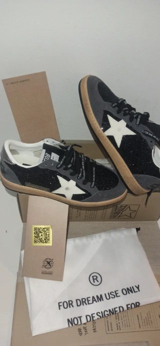 Zapatillas Golden Goose Glitter Negro/Gris