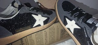 Zapatillas Golden Goose Glitter Negro/Gris