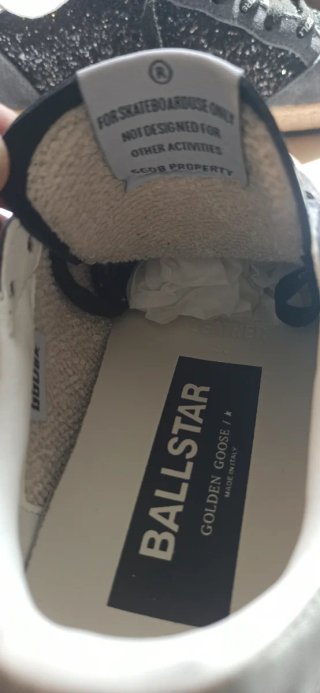 Zapatillas Golden Goose Glitter Negro/Gris