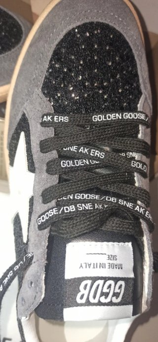 Zapatillas Golden Goose Glitter Negro/Gris