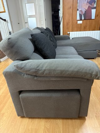 Sofá chaise longue 3 plazas con puff urge vender