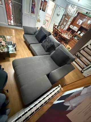Sofá chaise longue 3 plazas con puff urge vender