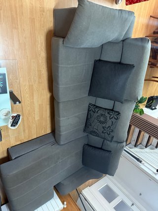 Sofá chaise longue 3 plazas con puff urge vender