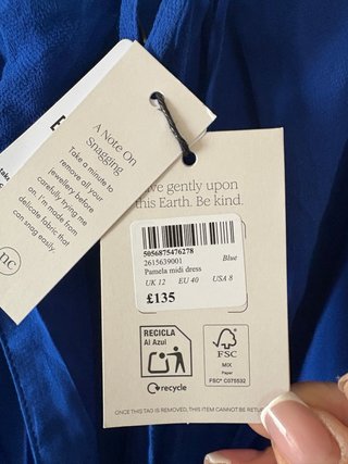 Vestido largo azul royal Nobody's Child