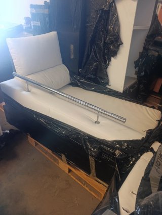 Sofá Chaiselongue Polipiel Blanco