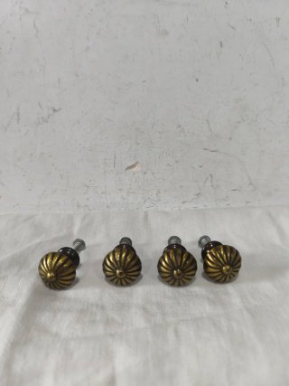 Conjunto 4 tiradores bronce restauración muebles