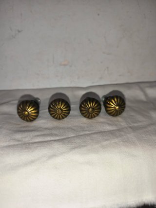 Conjunto 4 tiradores bronce restauración muebles