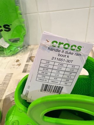 Stivali acqua Crocs per bambini nuovi