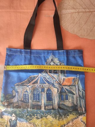 Bolsa Tote con pintura de iglesia