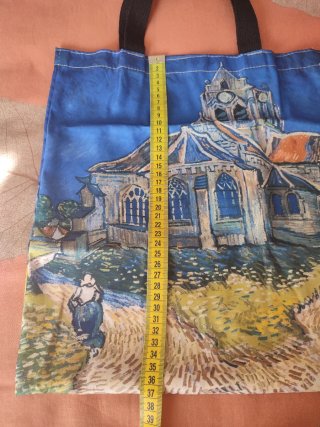 Bolsa Tote con pintura de iglesia