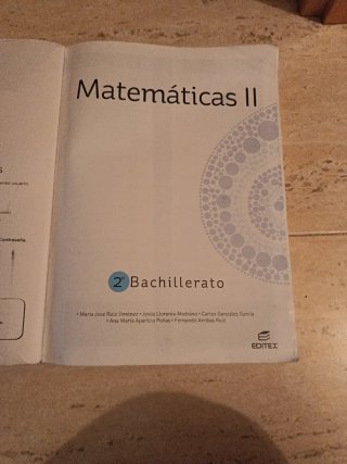 Matemáticas II segundo de Bachillerato