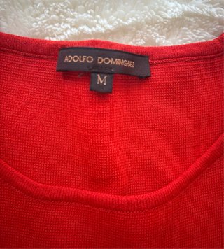Vestido Adolfo Domínguez Rojo Talla M