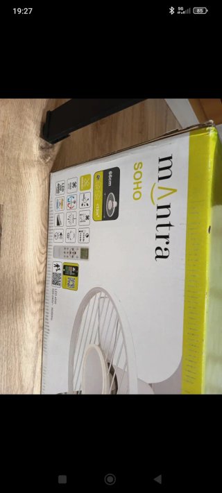 Ventilador de techo con luz LED madera Nuevo