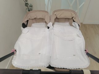 Sacos para carrito de bebé gemelar bugaboo donkey.