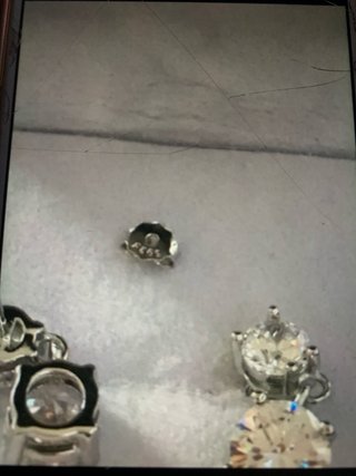 Pendientes Moissanite Diamantes plata hay dos mode