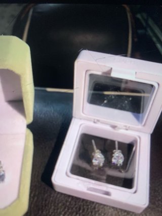Pendientes Moissanite Diamantes plata hay dos mode
