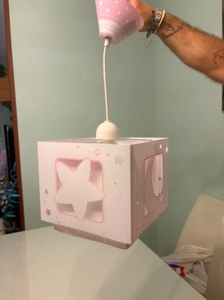 Lámpara infantil de techo retroiluminada